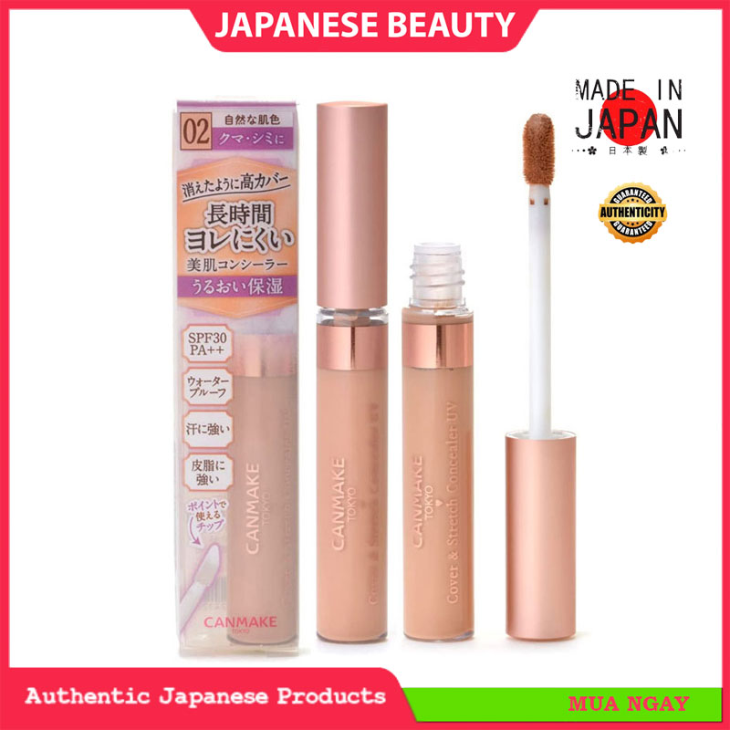 Kem Che Khuyết Điểm Chống Nắng Canmake Cover & Stretch Concealer UV