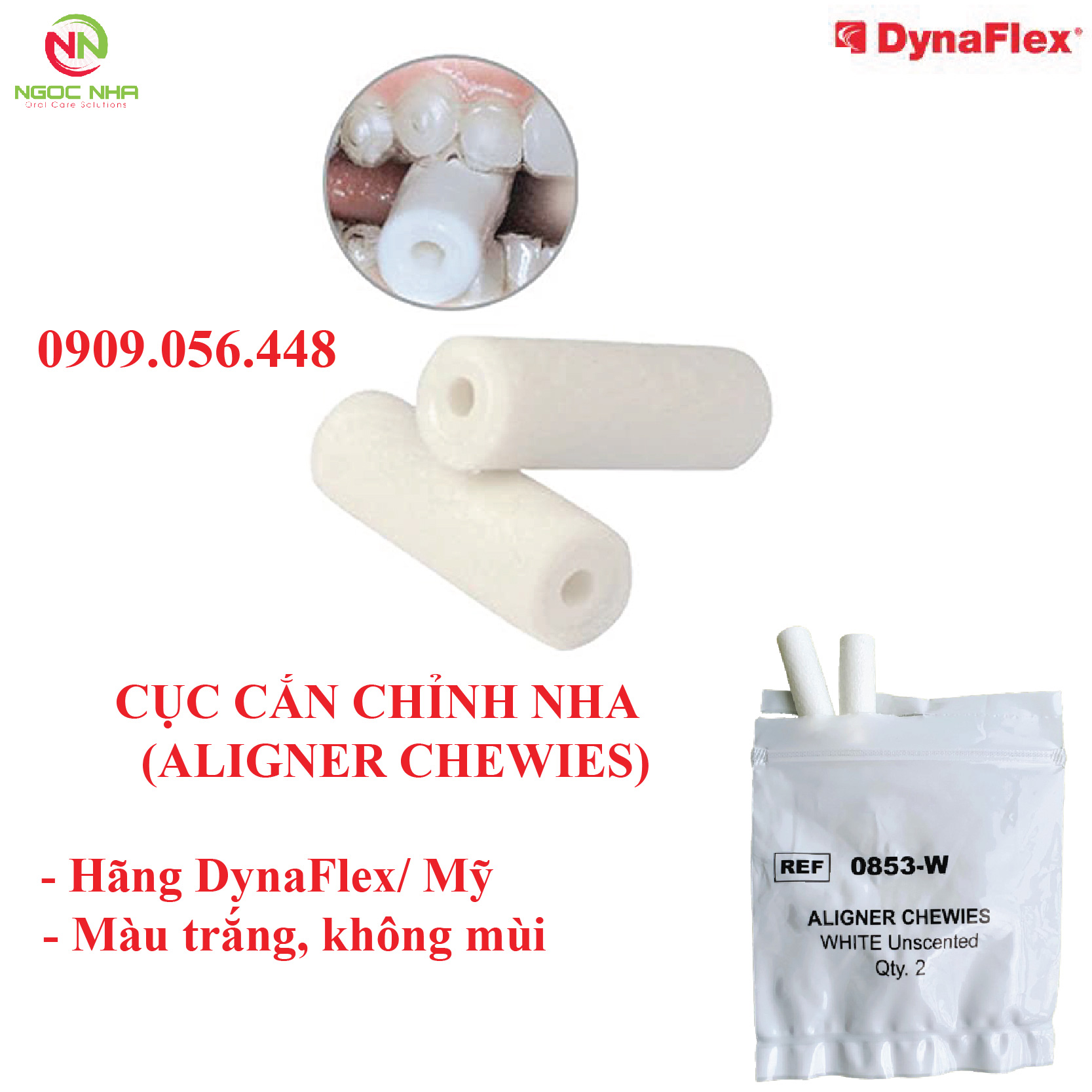 Combo 2 cục cắn khay chỉnh nha DynaFlex/ Mỹ