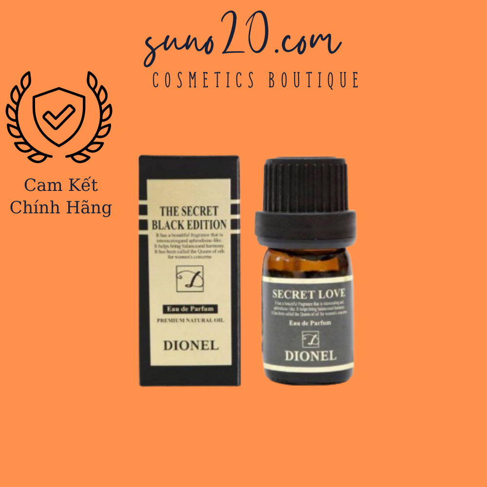 Nước hoa vùng kín Dionel Secret Love Black Edition 5ml, khử mùi lưu hương