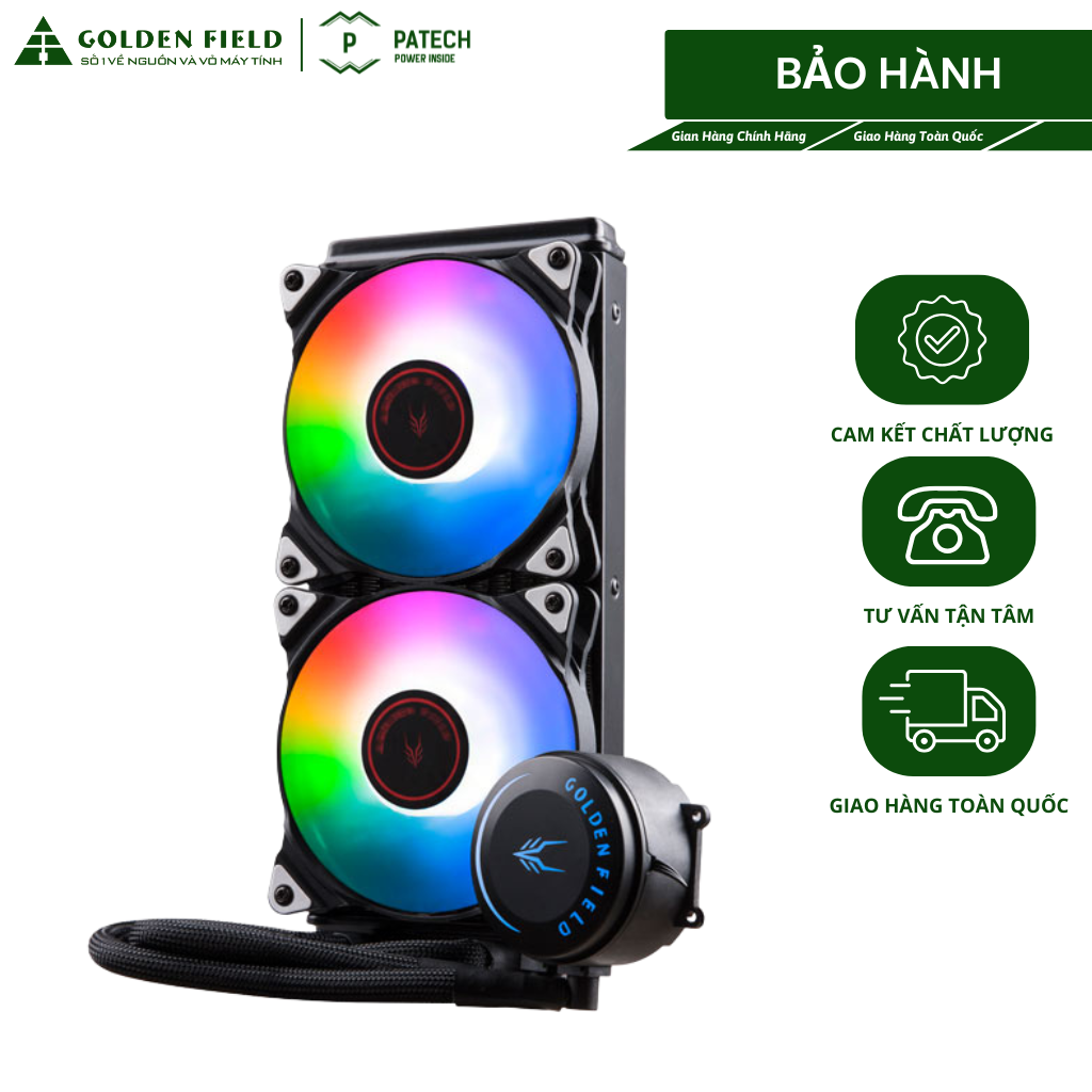 Quạt Tản Nhiệt Máy Tính Silver Fox 240g Rgb Đồng Bộ Màu Golden Field - Hàng New |Patech Electronics Giá 1,428,070 Đồng*Miễn phí vận chuyển