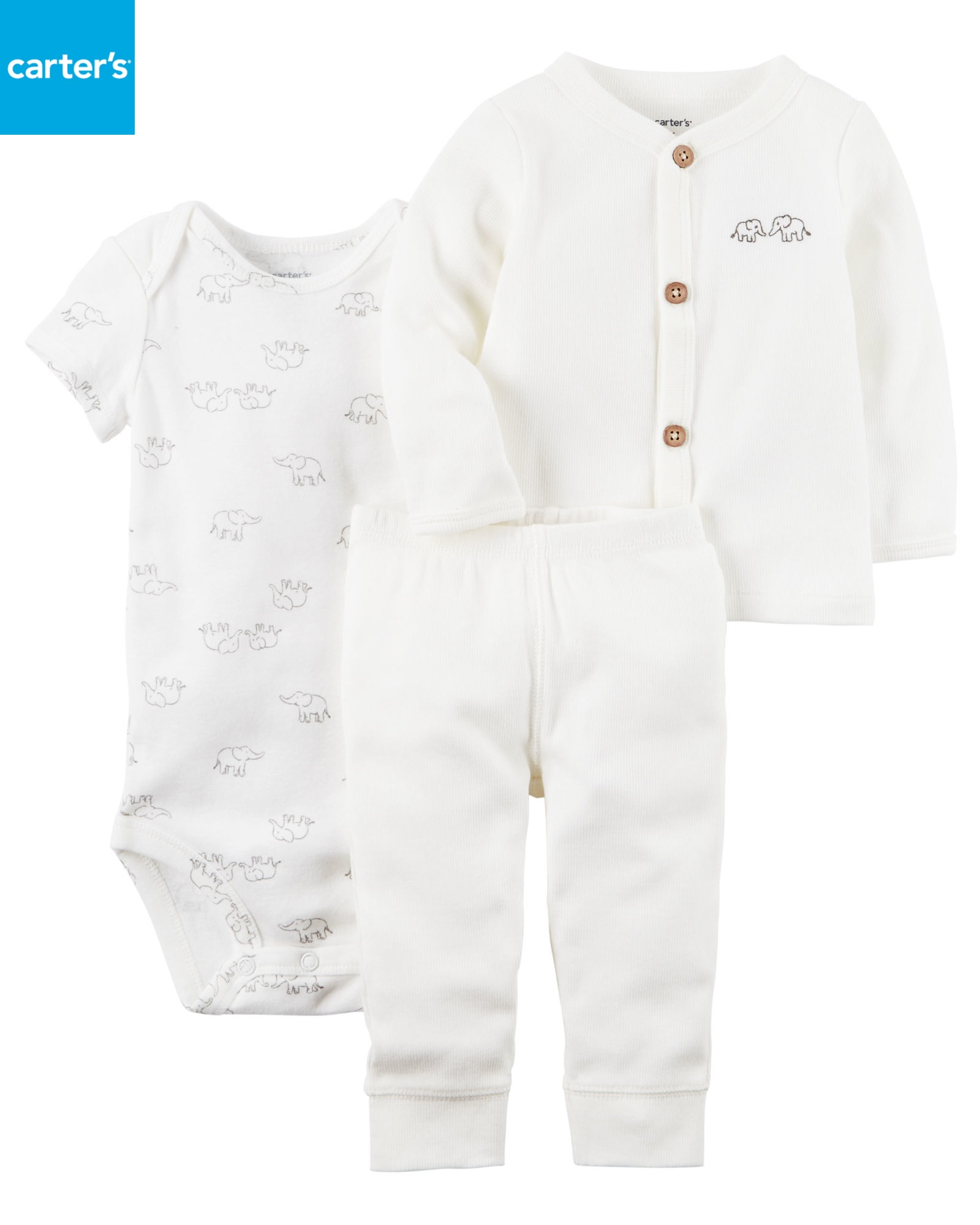 [HCM]Bộ bé Gái CARTERS 12 tháng - 3 cái - Hàng Mỹ