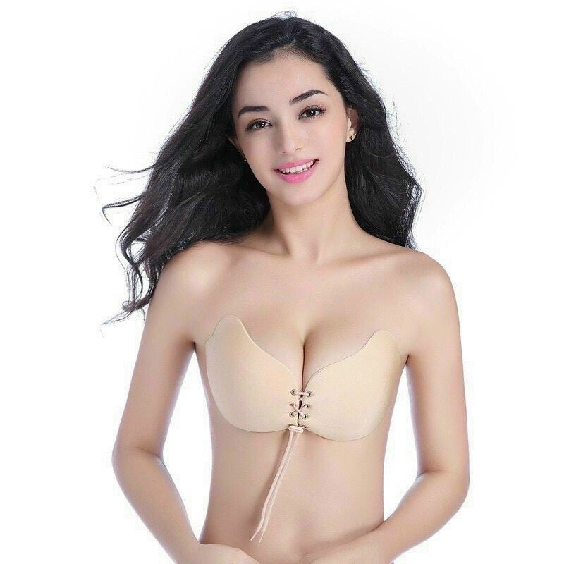 Bra Cúp Ngực Rút Dây mặc áo hai dây
