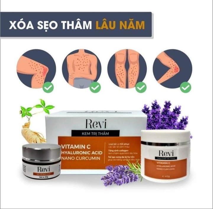 Kem tr.ị thâm revi tặng kèm tẩy tế bào chết
