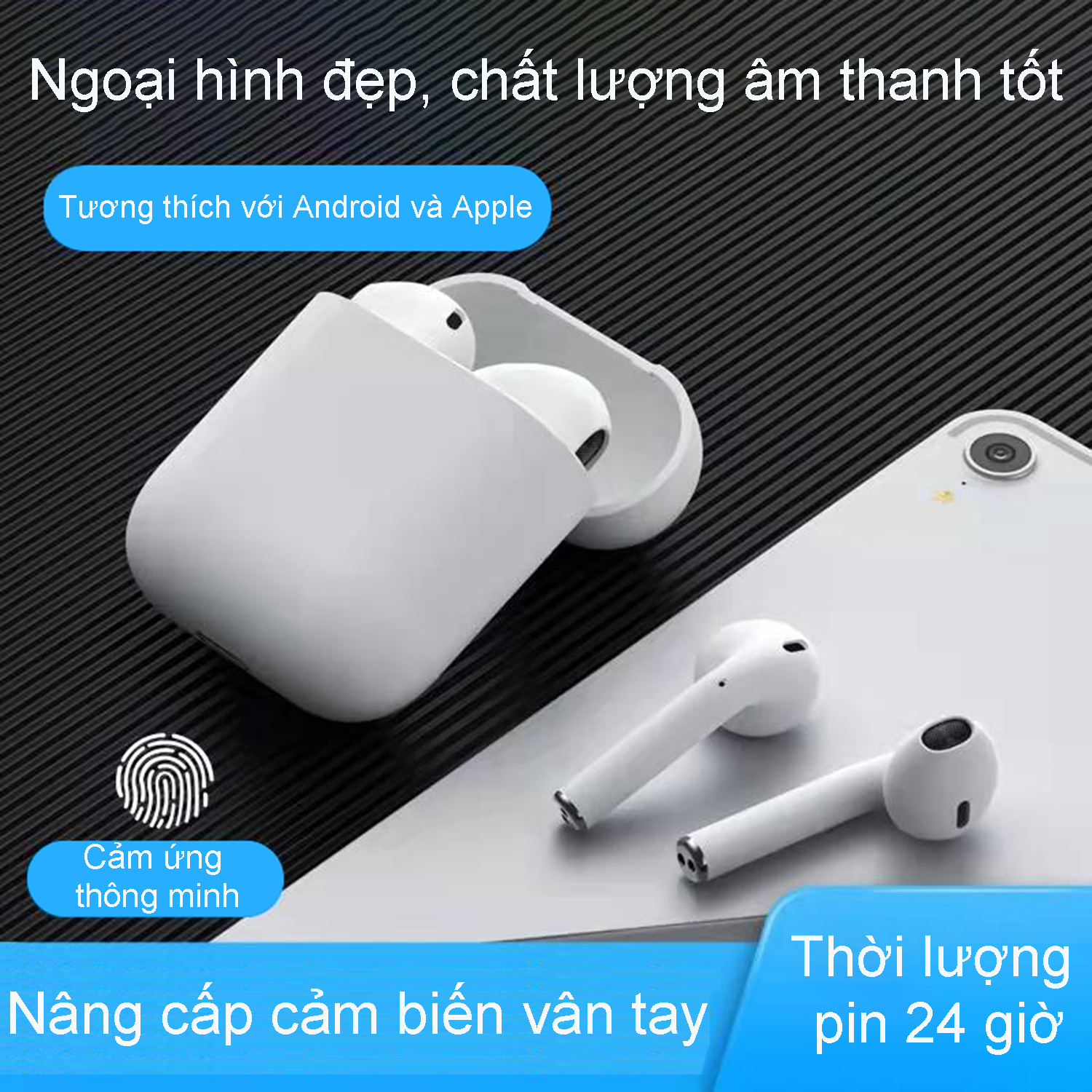 Tai nghe không dây i12 TWS Bản Nâng Cấp Chip 5.0, tai nghe bluetooth 5 0，Tai Nghe Không Dây CHẤT LƯỢNG TỐT, Tai Nghe Bluetooth Mini, tai nghe bluetooth không dây bản nâng cấp tai nghe i12，tai nghe bluetooth gaming，tai nghe ko dây giá rẻ