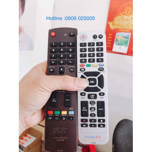 Điều khiển đầu thu an viên Mobi tivi - điều khiển an viên