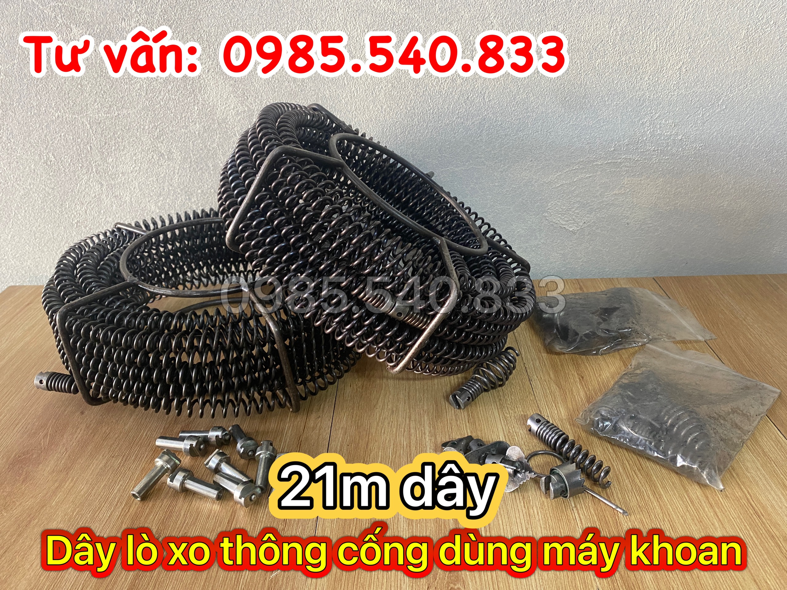 Dây thông tắc dùng cho máy khoan dài 21M