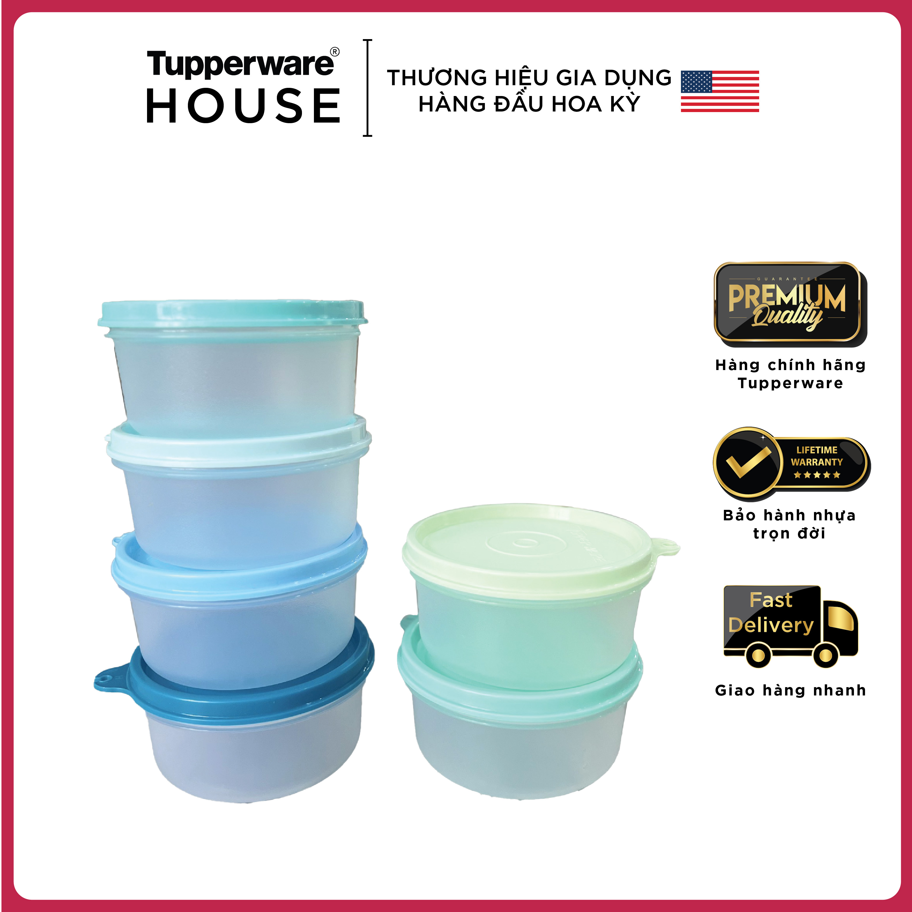 Bộ bqtp tupperware small server 200ml - mẫu 2023