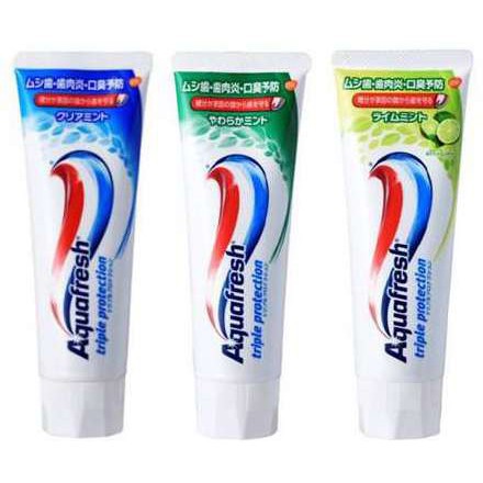 Kem đánh răng aquafresh triple protection 140g hàng nội địa nhât bản cộng thêm 20g