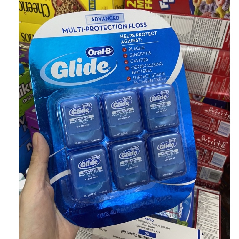 Chỉ nha khoa oral-b glide pro health vỉ 6 hộp x 40m