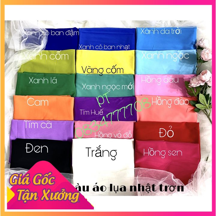 Quần Lụa Truyền Thống- Quần Lụa Trơn Nhiều Màu