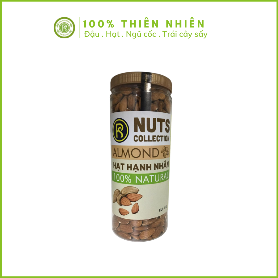 Hạnh Nhân Rang Thương Hiệu REAL FOOD (700g/Hũ)