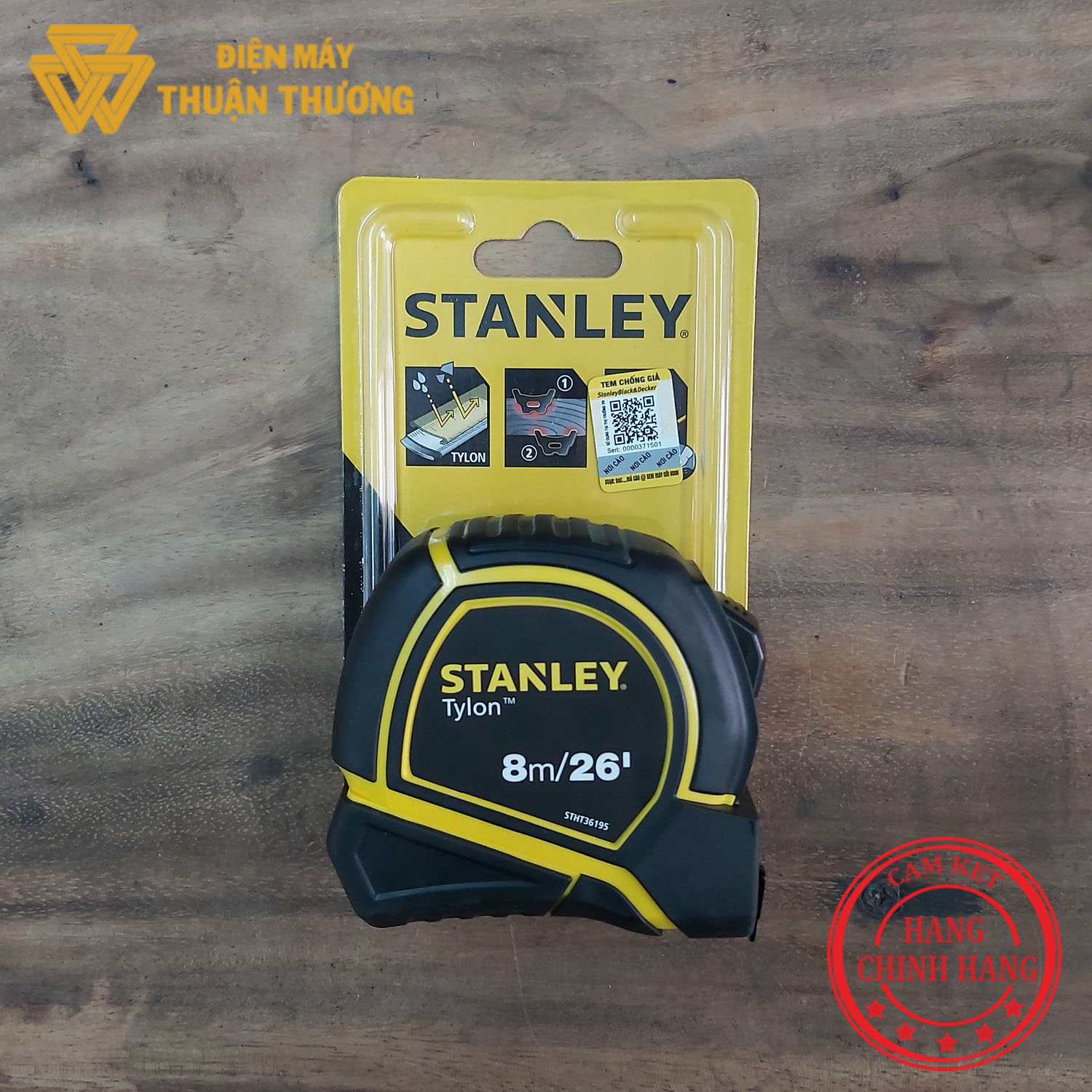 Thước cuộn tylon 8m stanley stht36195