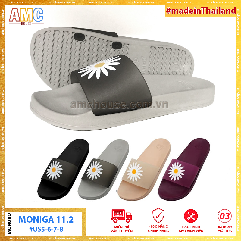 Dép Thái Lan Nữ Quai Trong Hoa Cúc Siêu Mềm, Nhẹ Monobo - Moniga 11.2