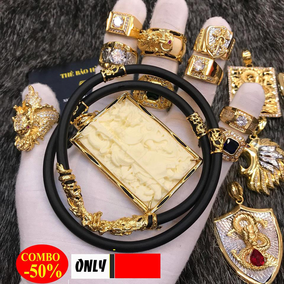 Dây Chuyền Cao Su Mặt Hình Quan Công Quan Vũ + TẶNG LÁ BỒ ĐỀ MAY MẮN TÀI LỘC ĐỂ VÍ ĐIỆN THOẠI