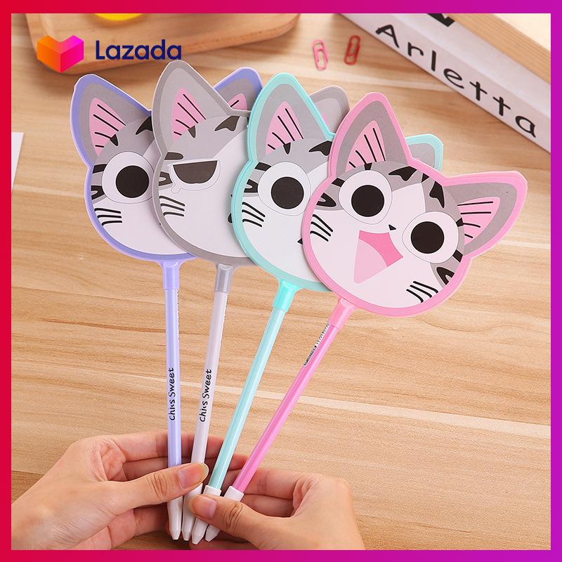 Set 2 bút bi quạt meo meo sweet cute - kashop