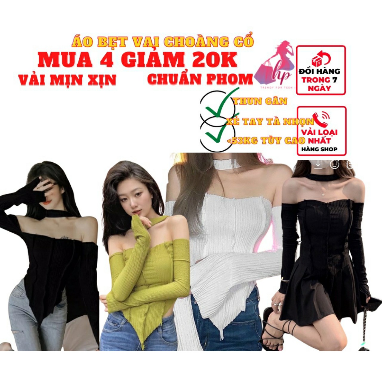 áo thun nữ bẹt trễ vai tay dài ôm body vải thun gân tay xẻ sang chảnh phong cách hàn quốc kiểu mới 2022 hot