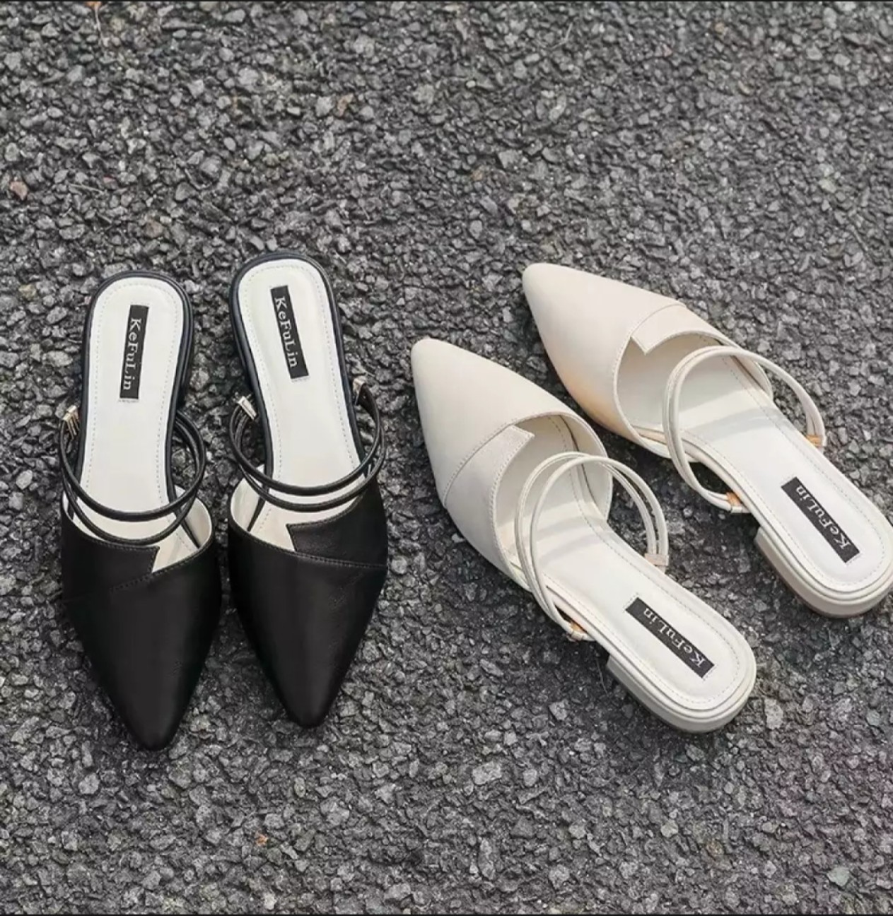 [Hoàn Tiền 15%]Sandal cao gót nữ 2p mũi nhọn 2 quai ngang siêu đẹp có thể đi được 2 kiểu tùy sở thích 002