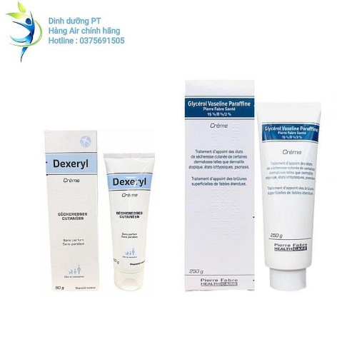 Kem nẻ Dexeryl Pierre Fabre Healthcare 50g/Glycerol vaseline paraffine Pierre Fabre 250g,kem nẻ Pháp cho bé từ sơ sinh .