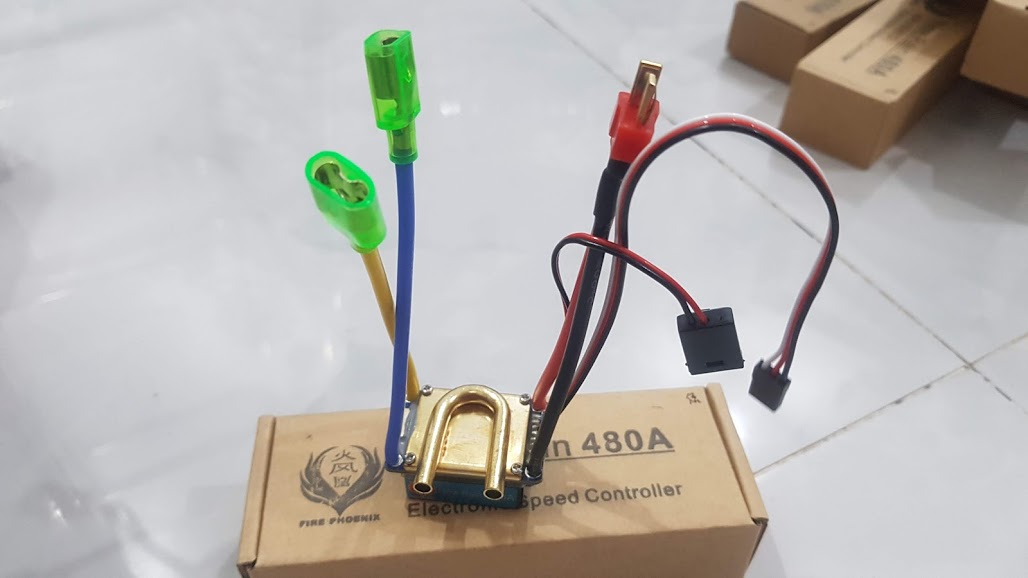 ESC 480A điều tốc 2 động cơ chuổi than cùng lúc