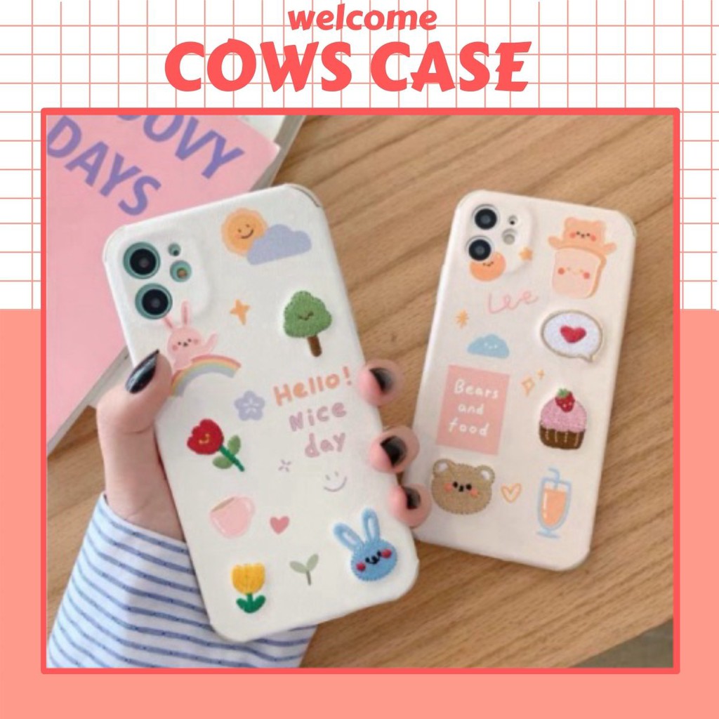 Ốp iphone BEARS AND FOOD cho iphone 12promax/ iphone 12 pro/ iphone 11promax/ iphone 11/ iphone 11 pro/ iphone Xsmax