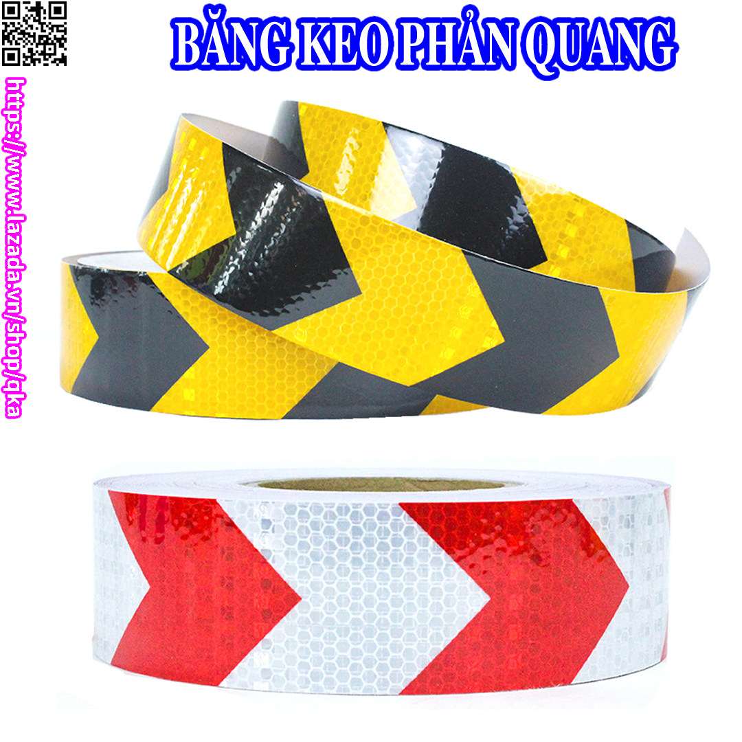 Bán theo Mét x 5cm Băng keo phản quang, decal phản quang dán xe máy ô tô dạng lưới kim cương hình mũi tên