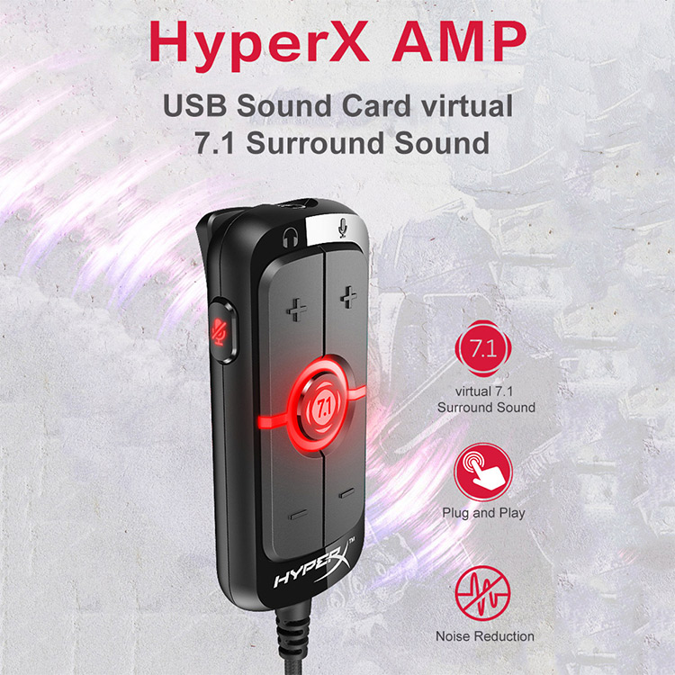 Sound card âm thanh 7.1 HyperX AMP hàng chính hãng new nguyên seal
