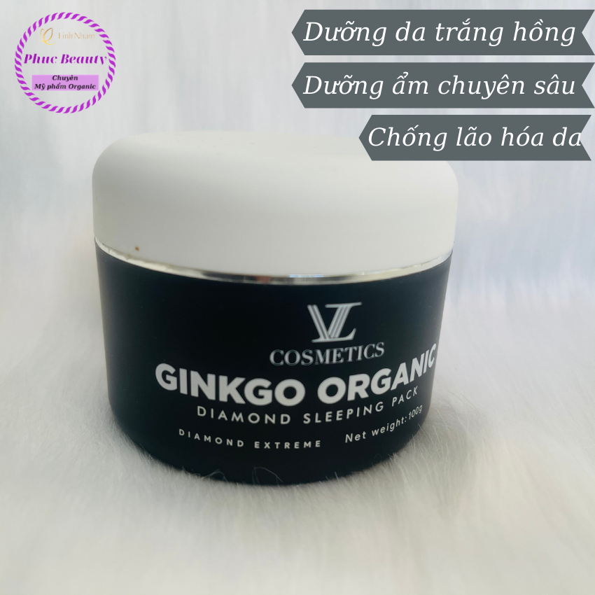[Chính Hãng] Mặt Nạ Ngủ Kim Cương Linh Nhâm 100gr, Dưỡng Trắng Da, Dưỡng Ẩm Chuyên Sâu, Giúp Da Căng Bóng, Chống Lão Hóa Da-  Phuc Beauty