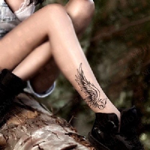 Hình xăm dán nữ cánh thiên thần kích thước 15 x 22 cm, 100% như xăm thật