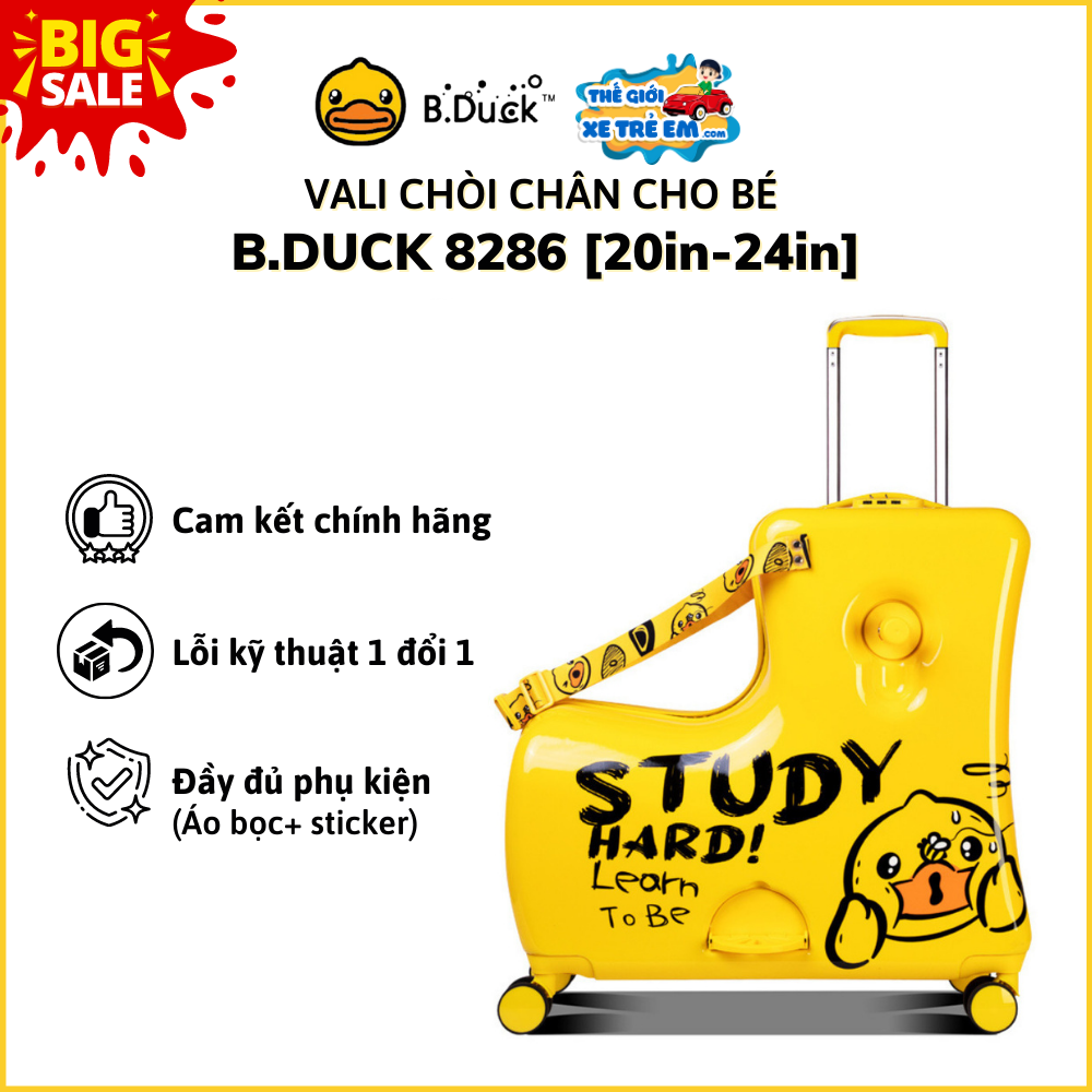 Vali cho bé bản quyền b.duck 8286