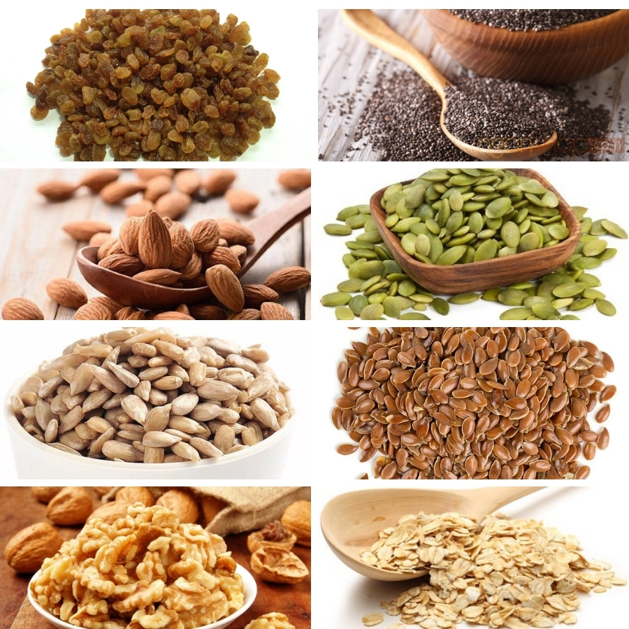 6 Loại hạt dinh dưỡng để làm Granola nougrat - Sản phẩm chính hãng Thương hiệu