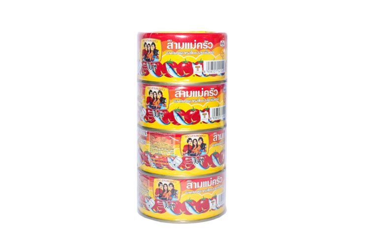 Lốc 4 hộp cá hộp cao cấp 3 cô gái dẹt 190g