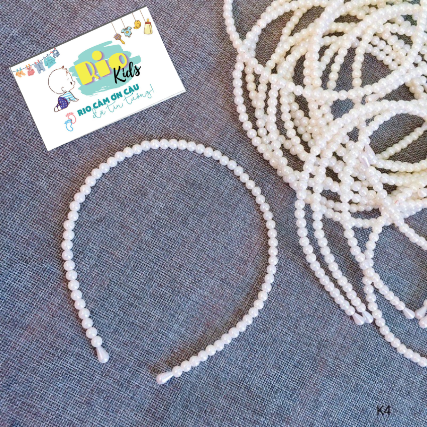 PKT2 Bờm ngọc phụ kiện cài tóc nhân tạo Riokids duyên dáng cho bạn gái, bé gái phong cách Hàn Quốc