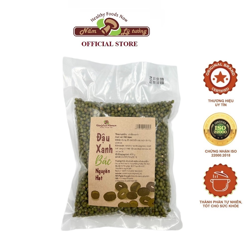 Đậu xanh bắc nguyên hạt lý tưởng 400g , đỗ xanh việt nam, đậu đỗ không chất bảo quản