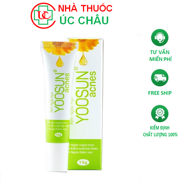 Kem ngừa mụn Yoosun Acnes-Ngăn ngừa mụn, kiểm soát bã nhờn, ngừa thâm sẹo- Tuýp 15g