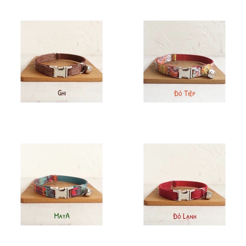 Hỏa tốc Cat Collar Pro Vòng cổ vải cao cấp khắc tên cho mèo - Pettag Mozzi