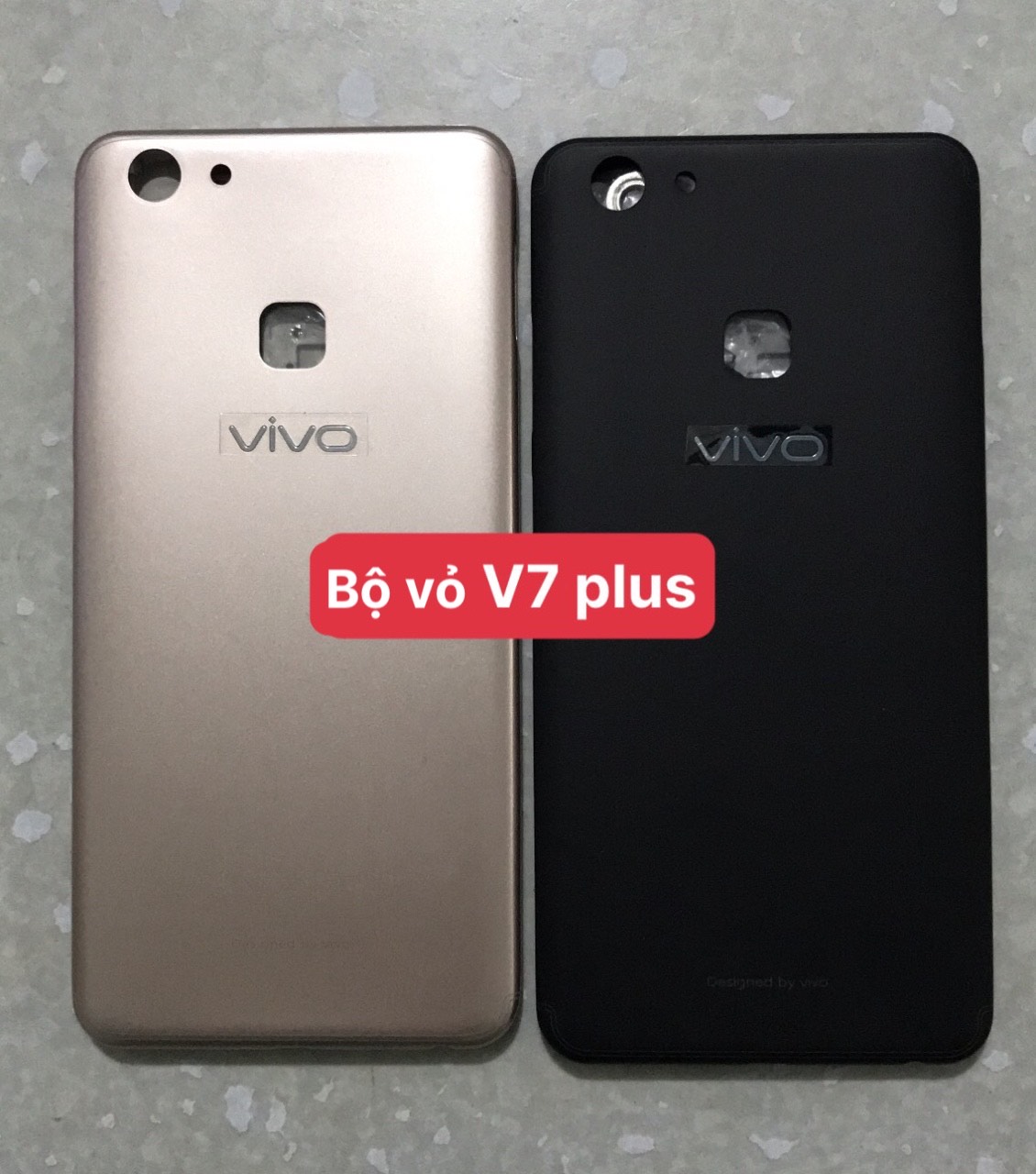 Bộ xương vỏ V7 plus / V7+ / vivo 1716 - gồm lưng vỏ,xương máy,phím và kính camera