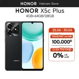 [NEW ARRIVAL] Điện Thoại Honor X5c Plus 4 GB + 64/128 GB, Màn Hình 6.74 inch, Pin 5260 mAh, Bảo Hành 18 Tháng