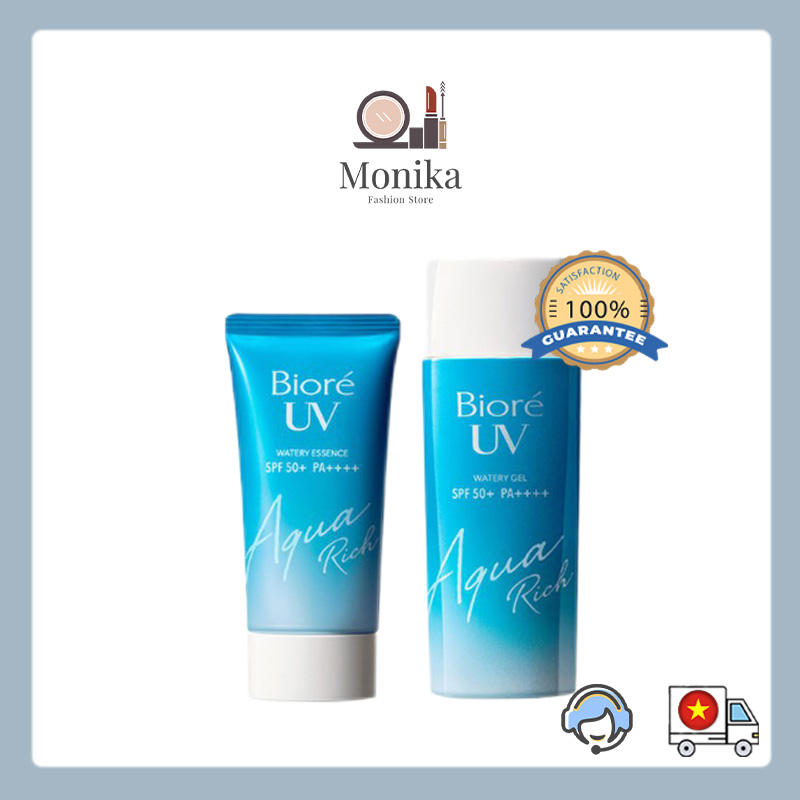 Kem chống nắng biore uv watery essence 50g, watery gel 90g spf50+/pa++++