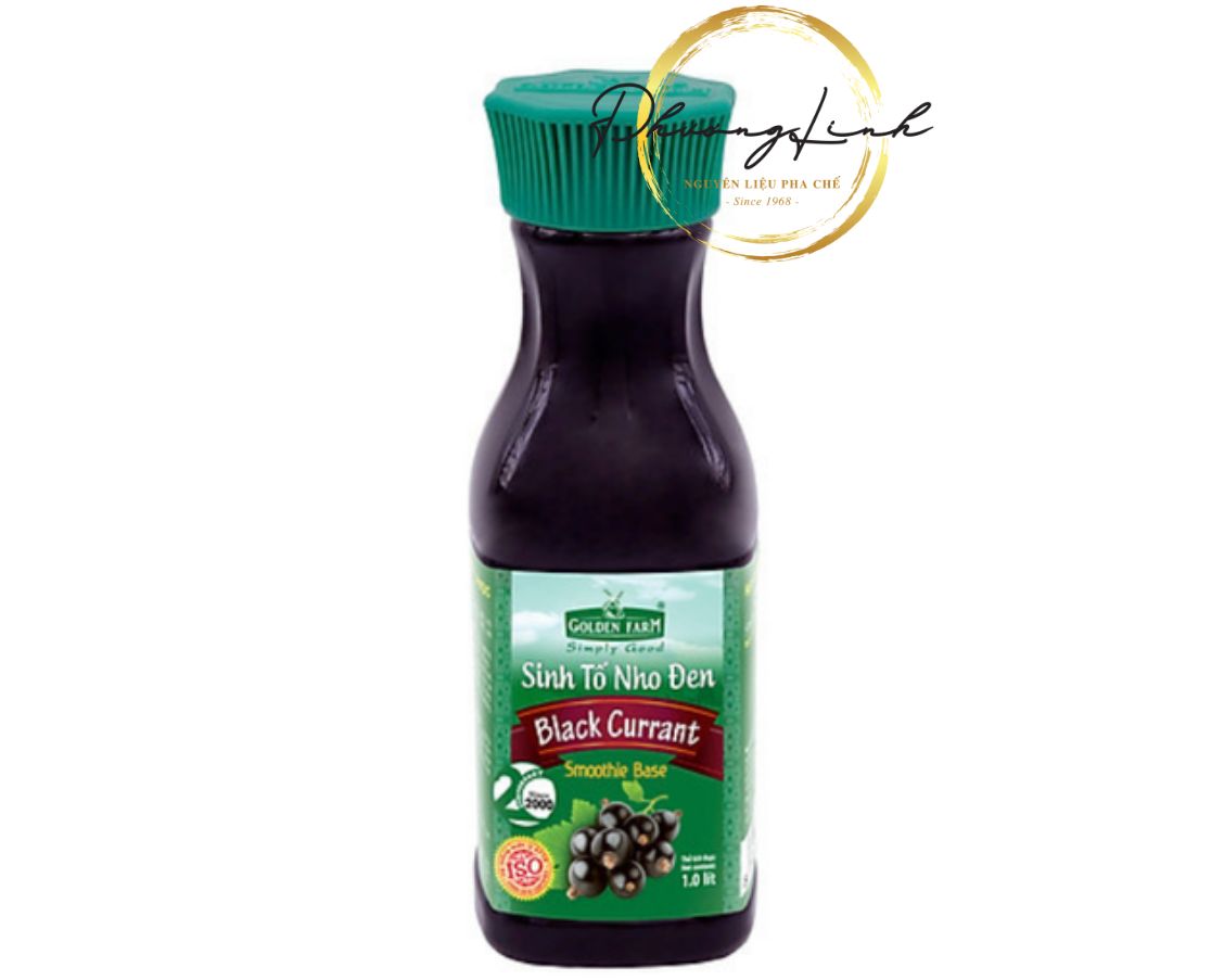 Sinh tố golden farm loại 50% trái cây tươi vị nho đen thể tích 1000ml sản phẩm đúng mô tả 100%