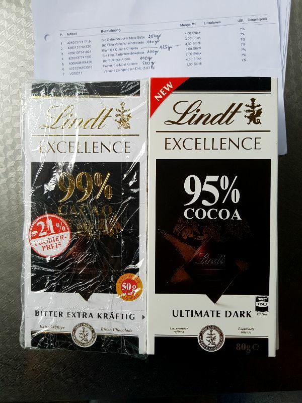 Socola đen nguyên chất sản phẩm mới của lindt 95% xách tay đức