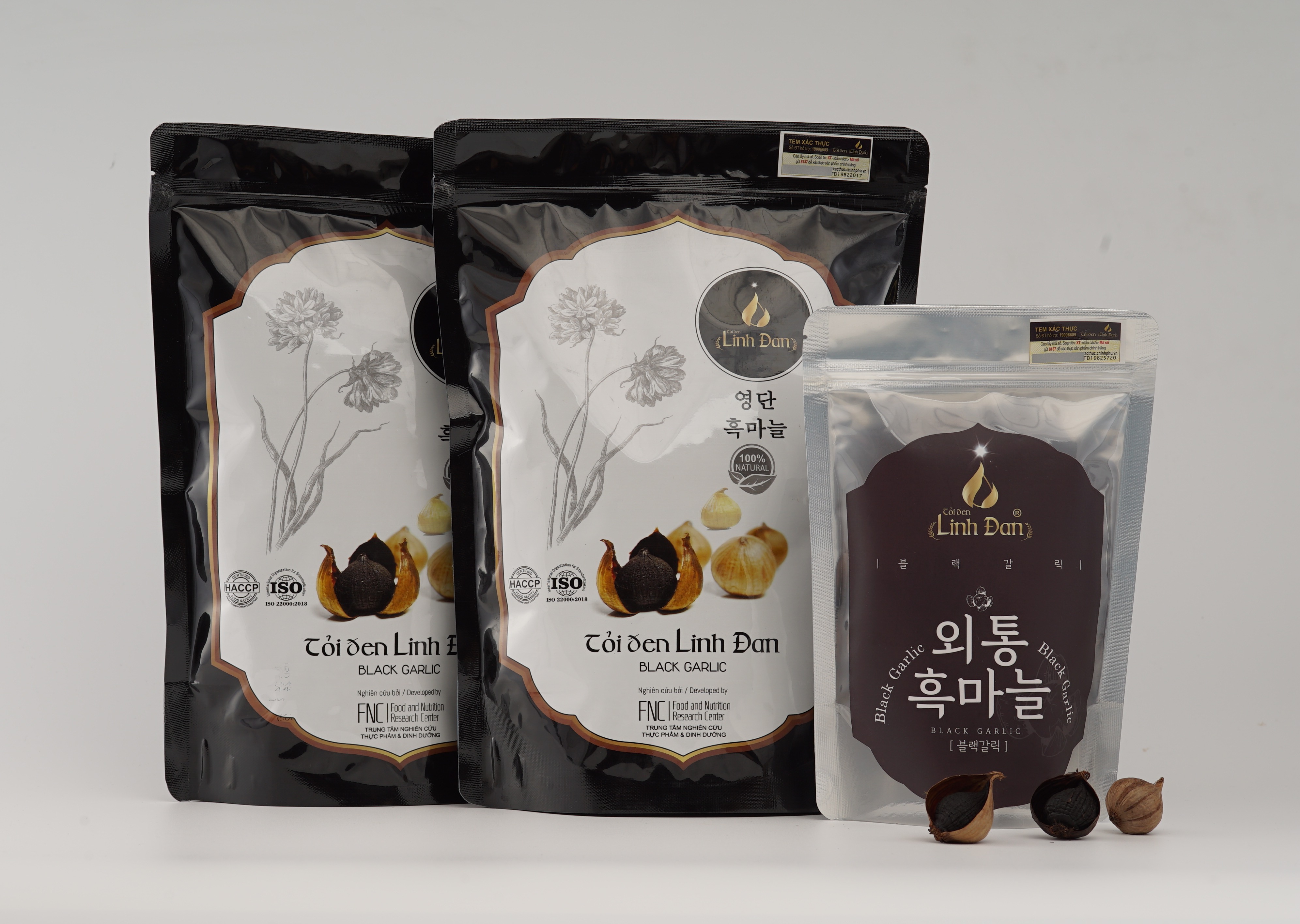 Combo 2 gói Tỏi đen cô đơn Linh Đan 250gr Tặng 1 gói Tỏi Đen 100gr