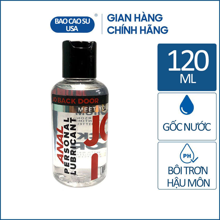 Gel bôi trơn hậu môn nam nữ Jo Back Door 120ml