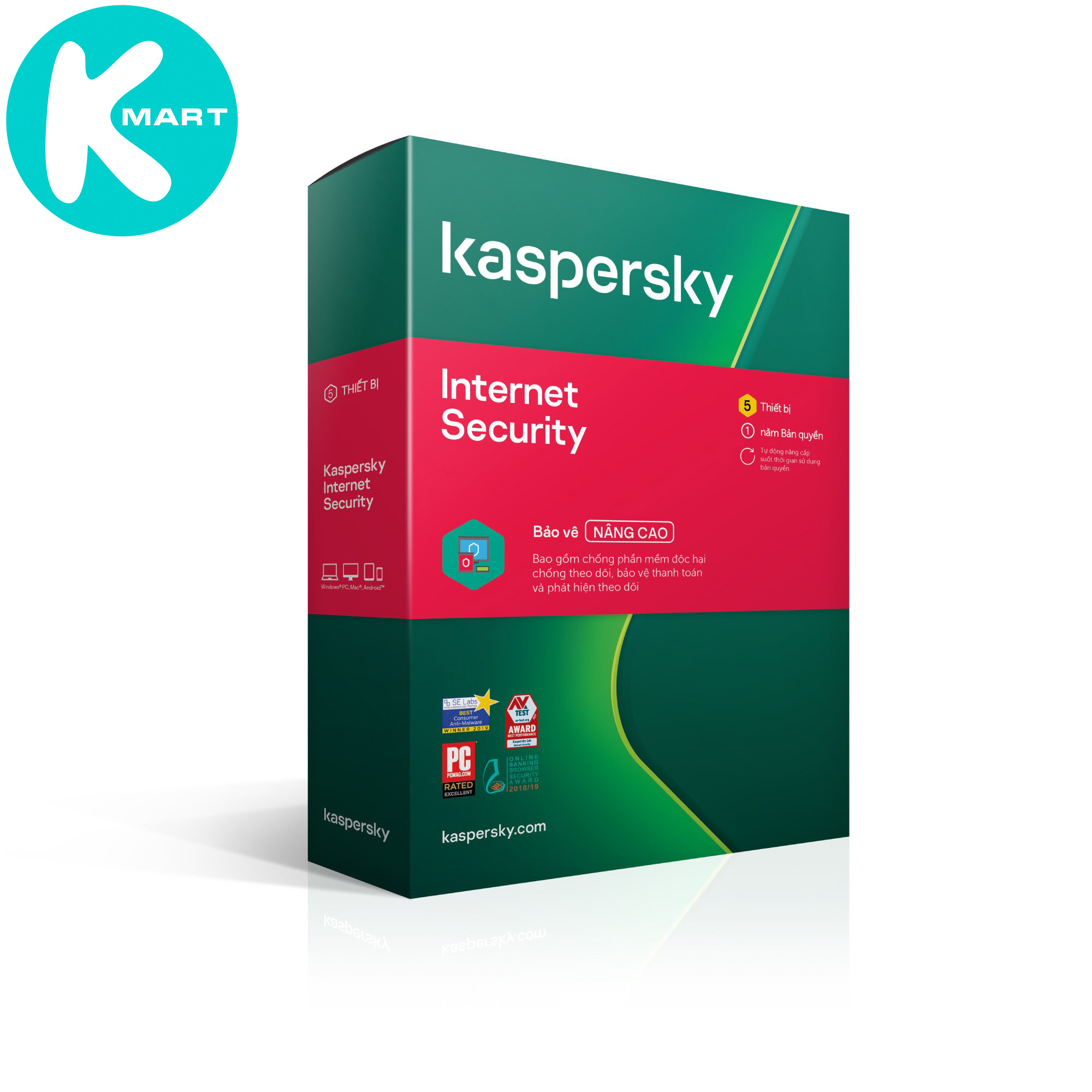 Kaspersky Internet Security Cho 5 Máy Tính - KIS5U - Hàng chính hãng