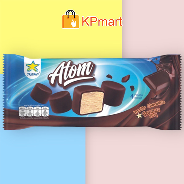 Kem viên socola Thái Lan Cremo Atom Vanilla Chocolate 48ML (4 viên)