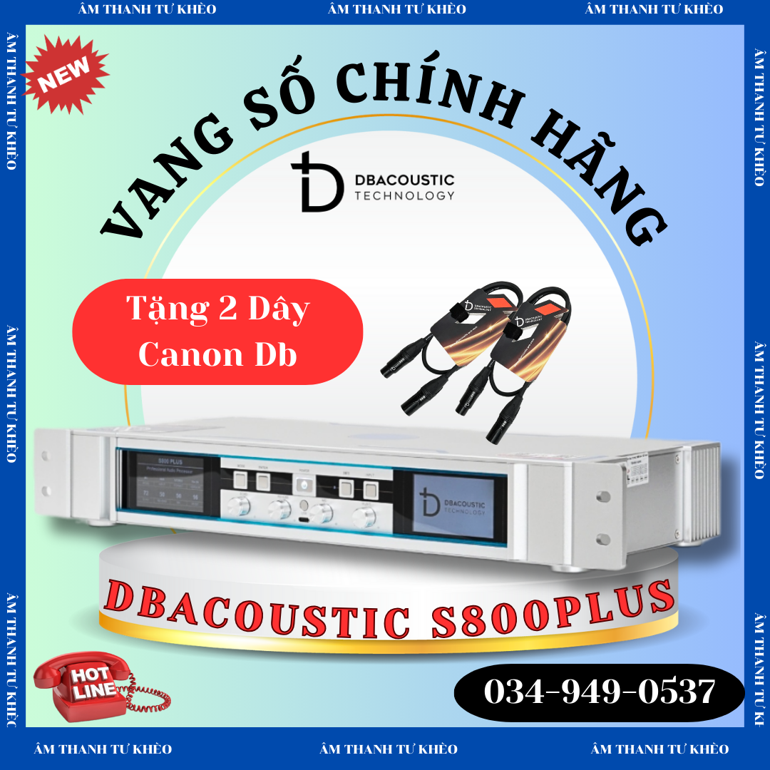 Vang số dbacoustic s800plus chính hãng - tặng kèm dây canon