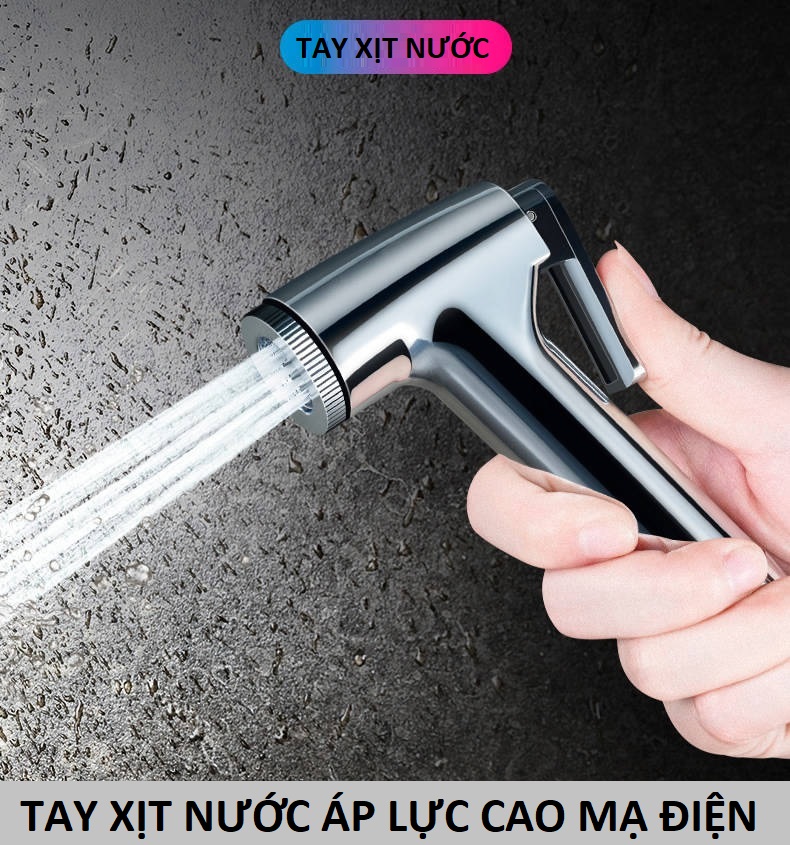 Tay xịt nước áp lực cao dùng cho bồn cầu, nhà vệ sinh