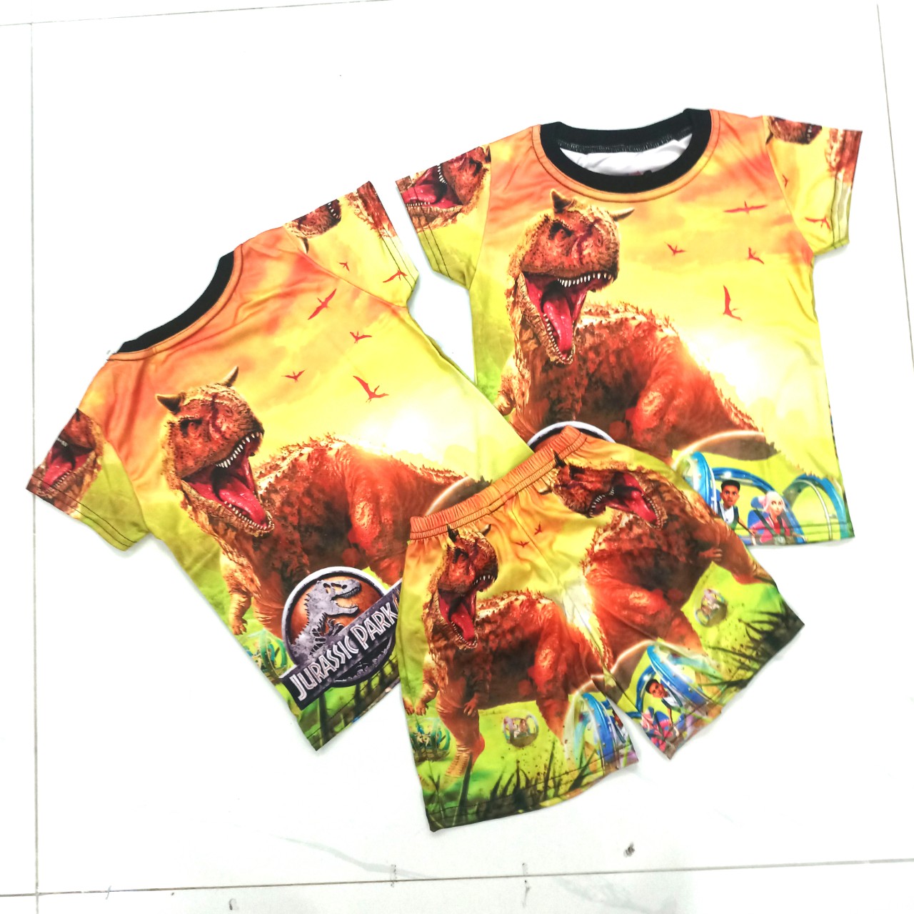 [HCMC] sharp 3D print T-rex dinosaur pattern cool outfit for baby! - 7