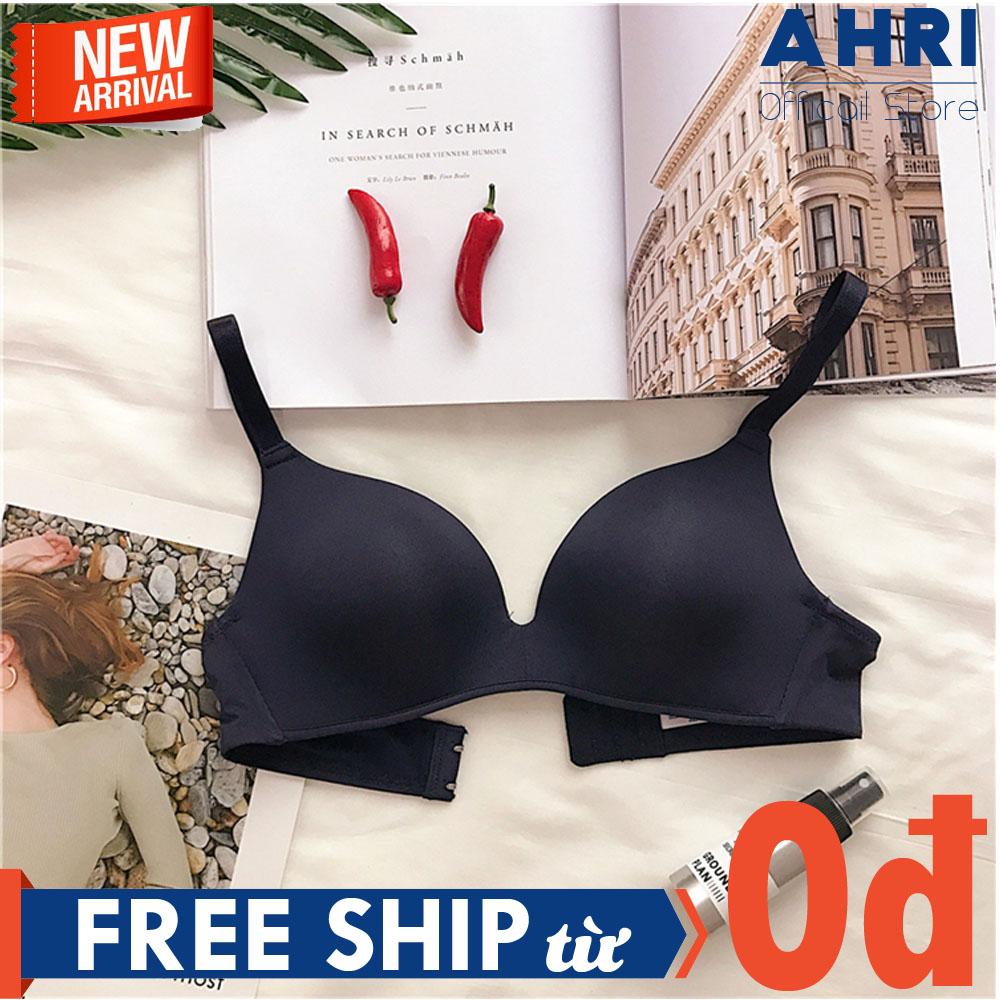 Áo Lót Nữ Xuất Nhật Cao Cấp, Màu Trơn Không Gọng, Mút Mỏng Nâng Ngực Sexy
