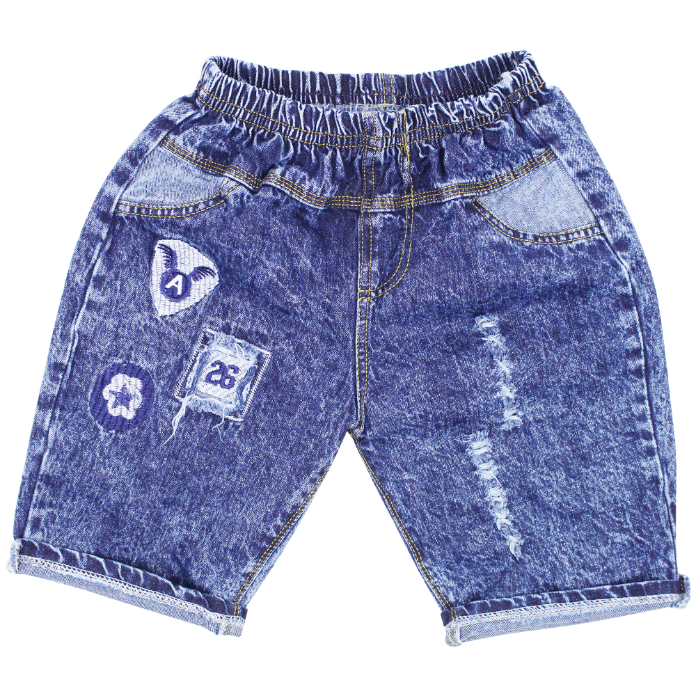 [HCM]Quần Short Jean bé trai thêu Logo - Chất vải mềm mại [ ẢNH THẬT 100% DO SHOP CHỤP ]