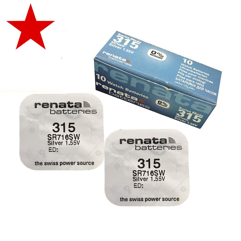 Combo 2 vỉ pin đồng hồ renata sr716sw 1,55v. pin 315